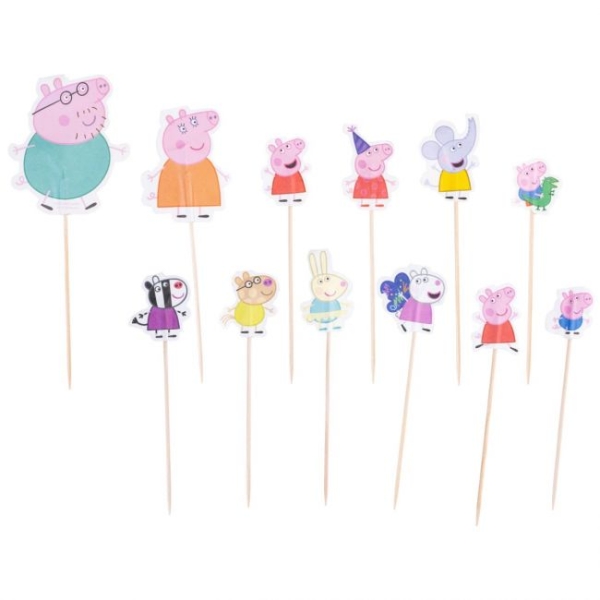 Cupcake Topper - Peppa Pig & Family